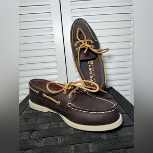 Sperry Men's Dark Brown Boat Shoes size 8